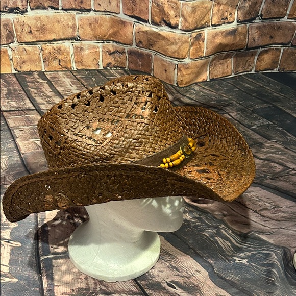 Brown Woven Cowboy Hat - Picture 3 of 5